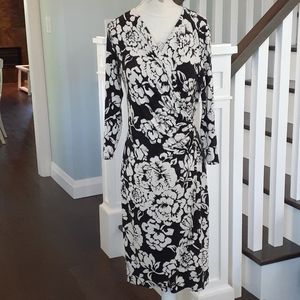 Tommy Bahama floral print faux wrap dress 🐸